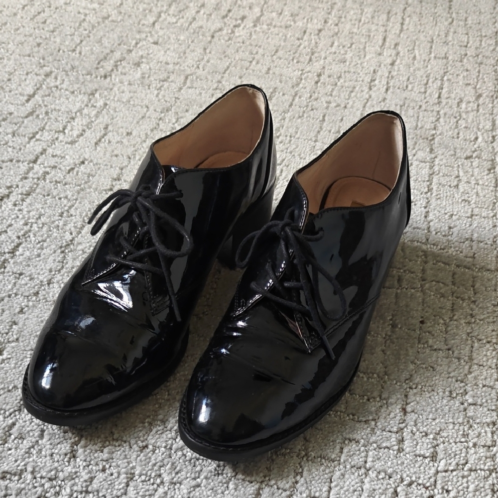 Louise et Cie Black Patent Leather Heeled Boots
